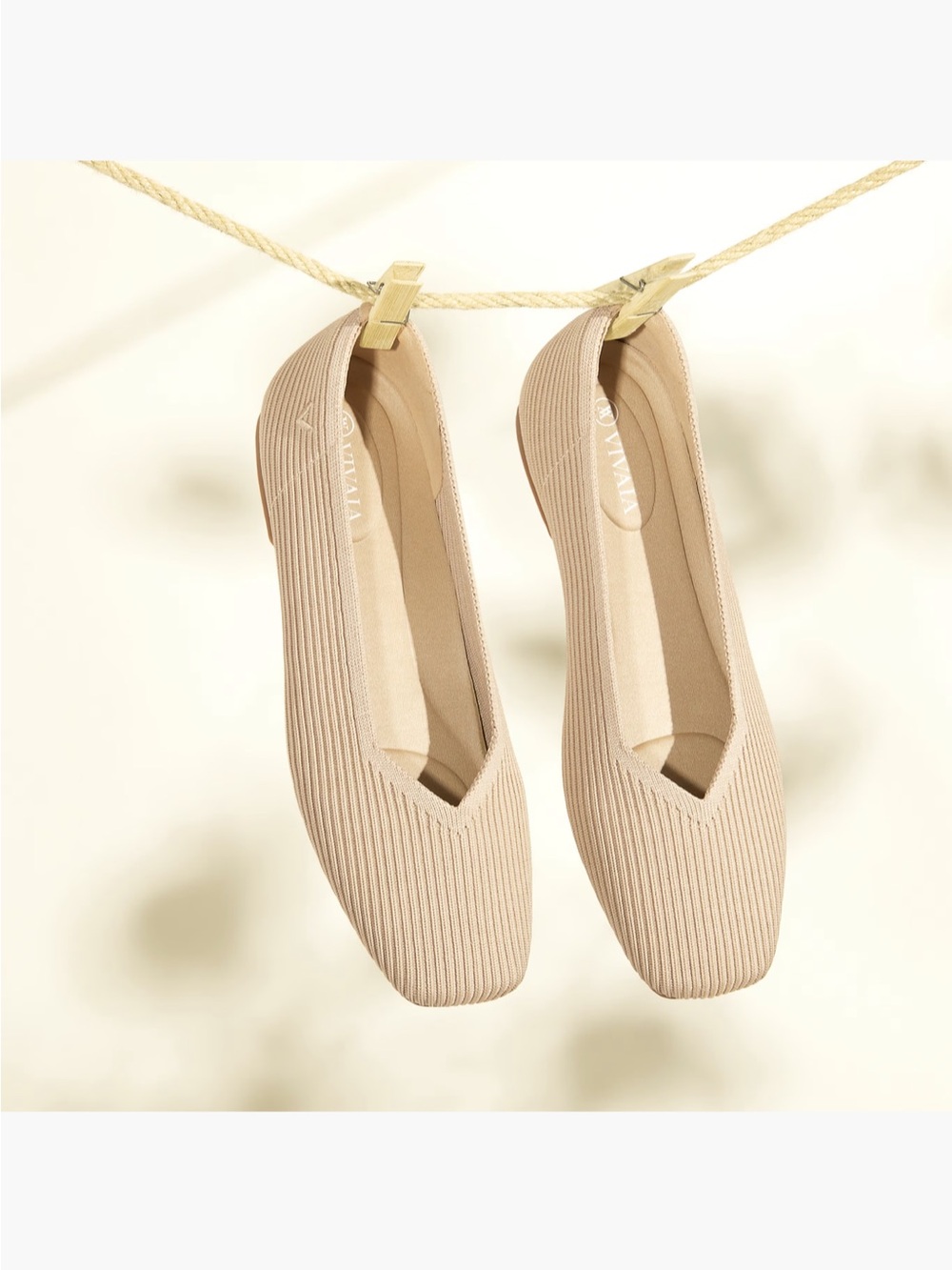 Vivaia Margot 2.0 Square Toe Flats
